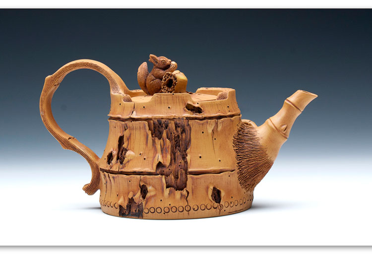 Handmade Imitation Bamboo Segment Teapot（Squirrel Blessing） (19).jpg