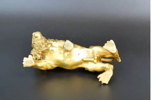 Sculpture-Carving-Lions-Bronze-gold-Fierce-Wild-Animals-Figure-Lions-Statue (5)