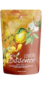gardenika organic lemon essence black loose leaf tea green rooibos te english breakfast earl grey