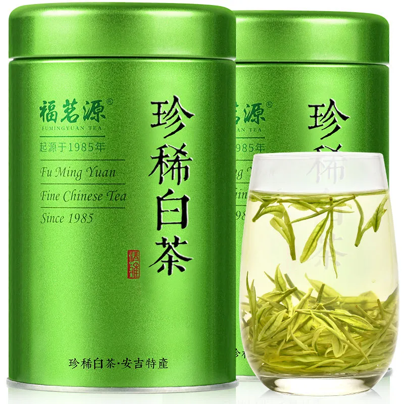 Rare white tea strong flavor hot-selling golden bud Anji origin canned 60g/1 can