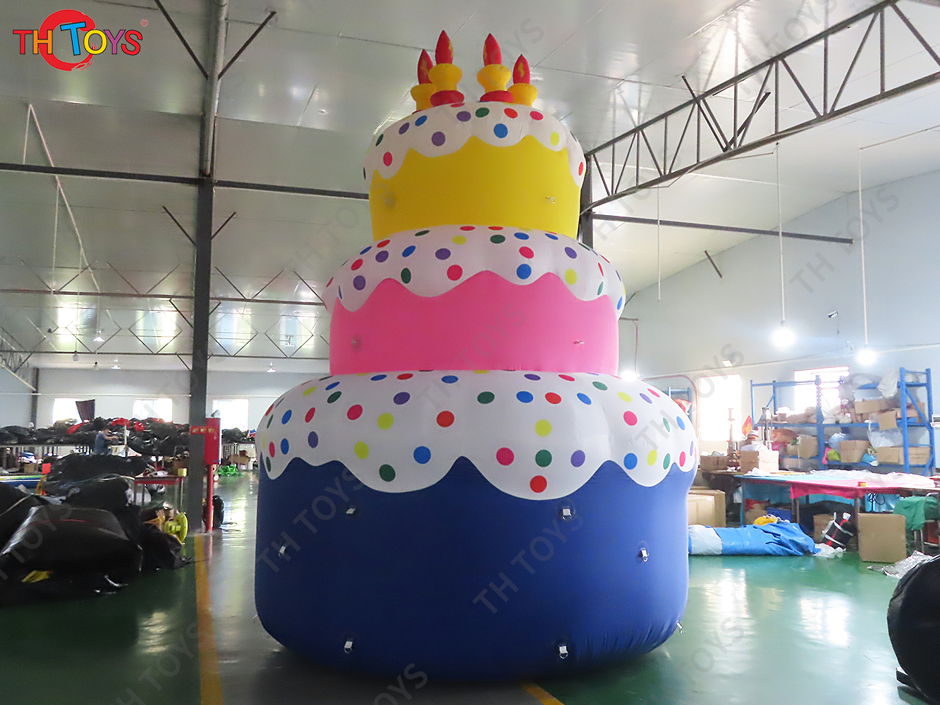 20ft tall Amazing Beautiful Giant Inflatable Cake for Birthday Party Decorations Happy Birthday Cake