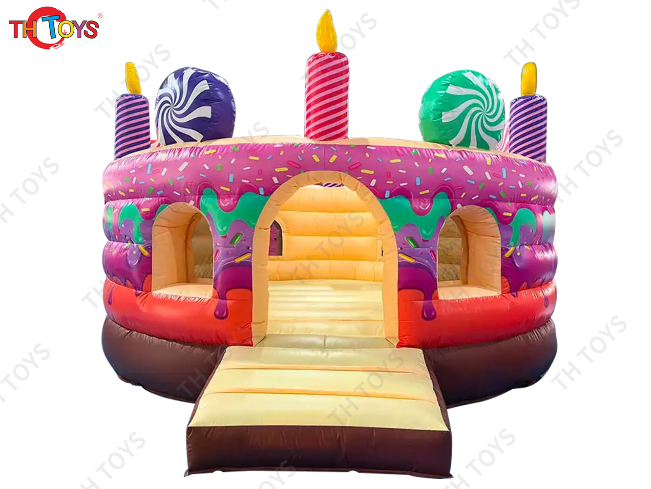 Inflatable Cake Bouncer Castles with cover Child Jumping Bouncy Castle Trampoline Bounce House Inflatable Bouncer
