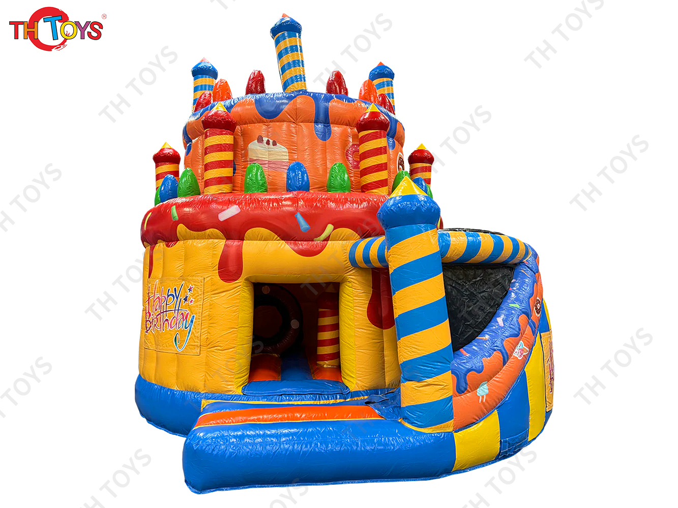 Inflatable Cake Bouncer Castles with cover Child Jumping Bouncy Castle Trampoline Bounce House Inflatable Bouncer