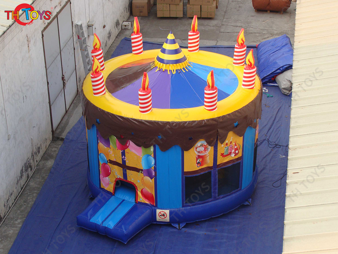 [Copy]Inflatable Cake Bouncer Castles with cover Child Jumping Bouncy Castle Trampoline Bounce House Inflatable Bouncer 4.5x4.5x4m