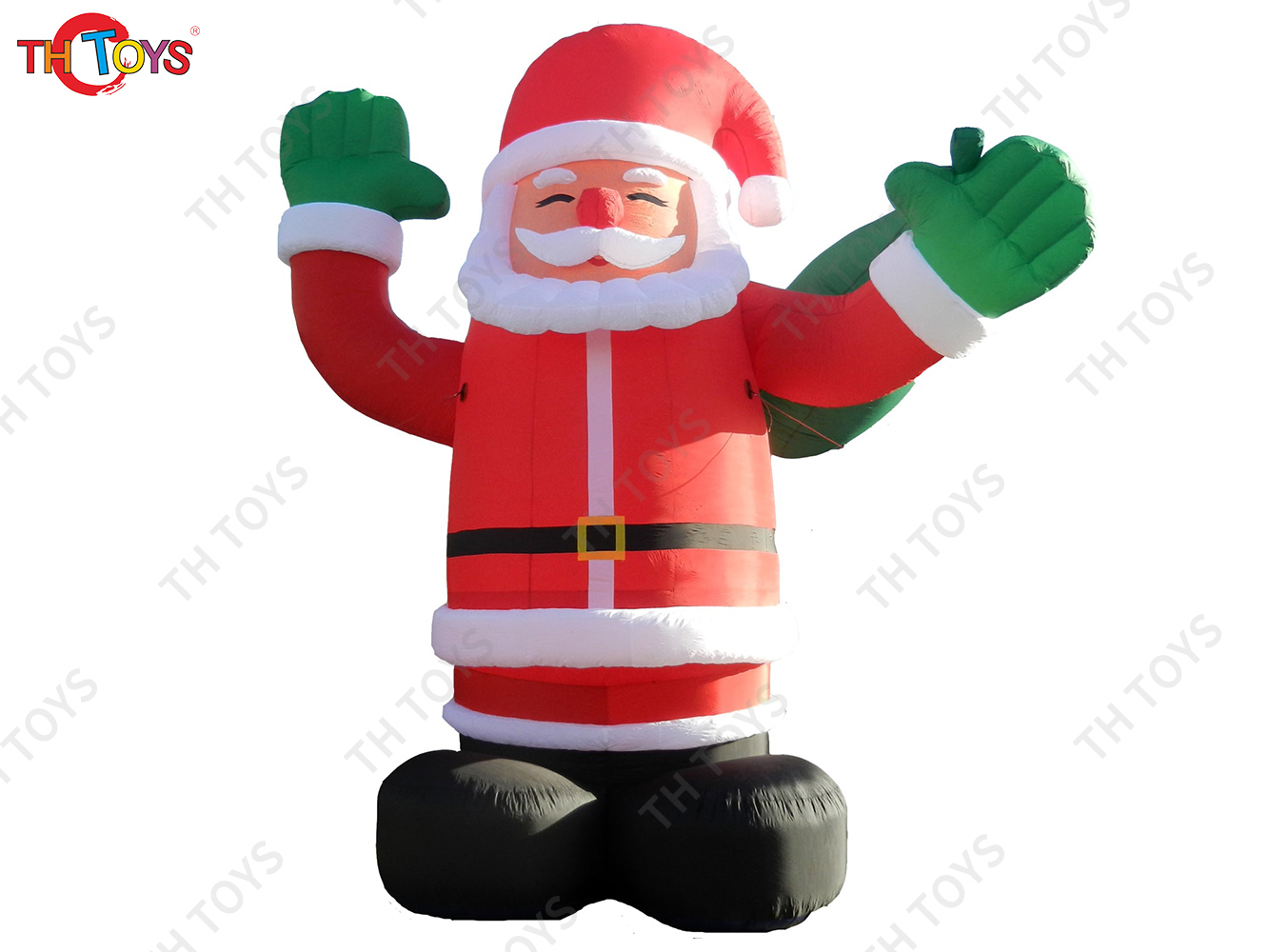 Christmas Man Inflatable Character Santa Claus, outdoor Advertising santa claus Inflatables with gift bag