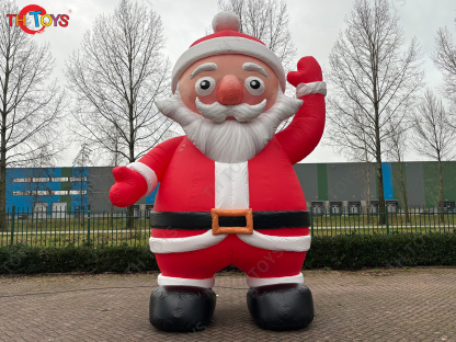 Merry Christmas Outdoor Giant Inflatable Santa Claus Commercial Inflatable Santa Old Man Model with Blower