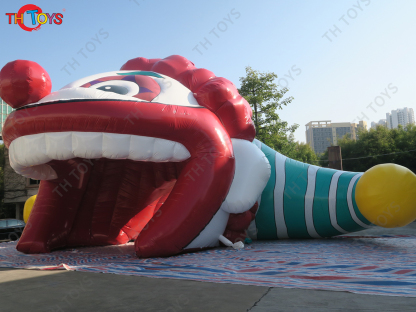 8x5m Inflatable Mammuth Tunnel Arch Inflatable Animal Helmet Entrance Tunnel For Sports Events