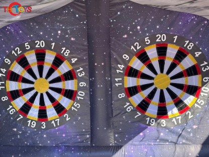 Carnival Game Inflatable Throwing Dart Board Sport Game, new rocket space throwing target games