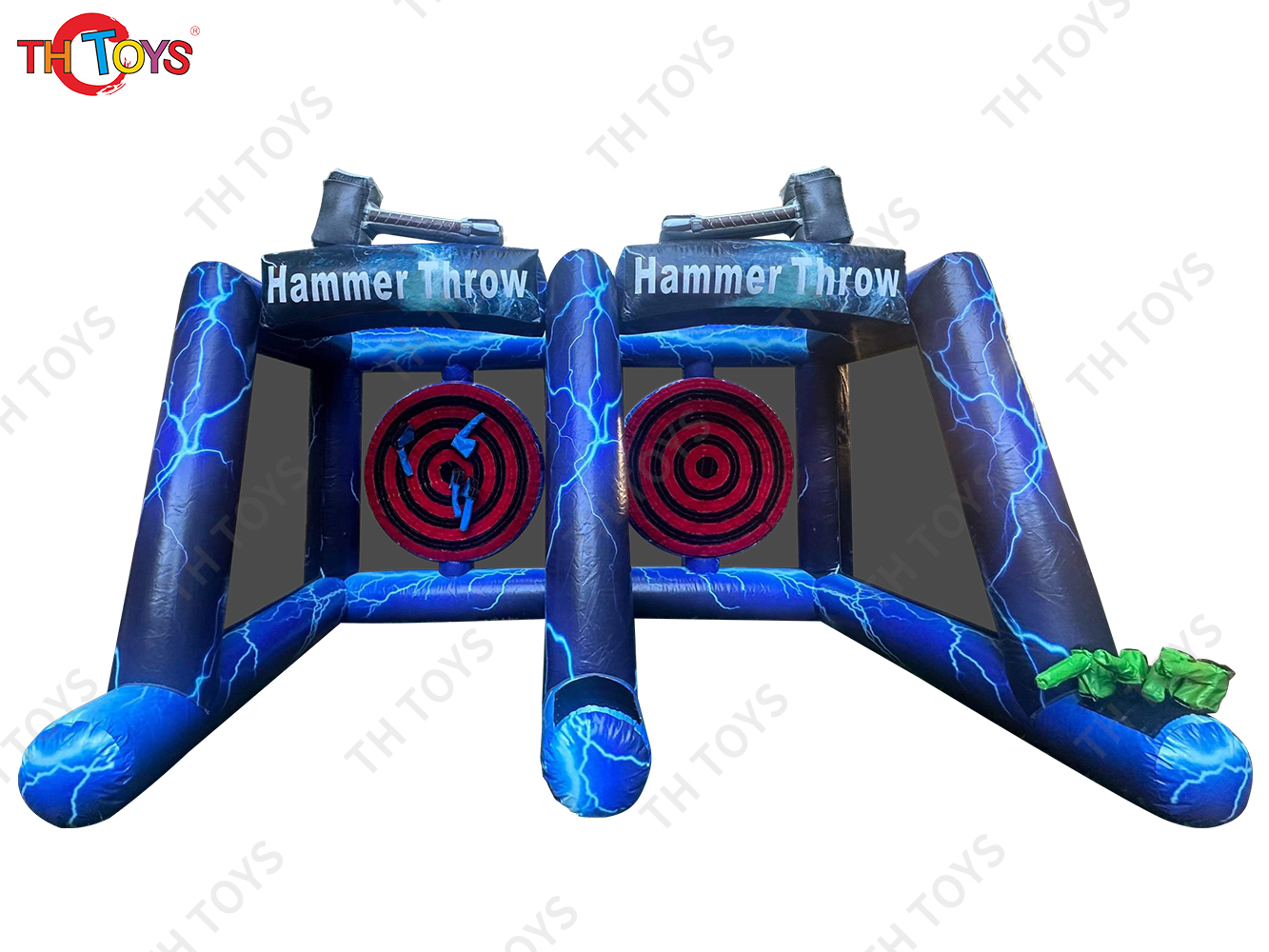 Outdoor axe/hammer throwing game, PVC customized inflatable axe dart sport games for sale