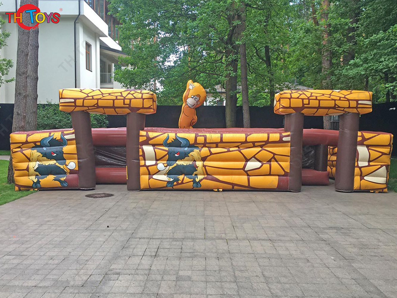 Giant Inflatable Labyrinth Obstacle Courses, Inflatable Animal Jungle Maze laser tag game arena for sale