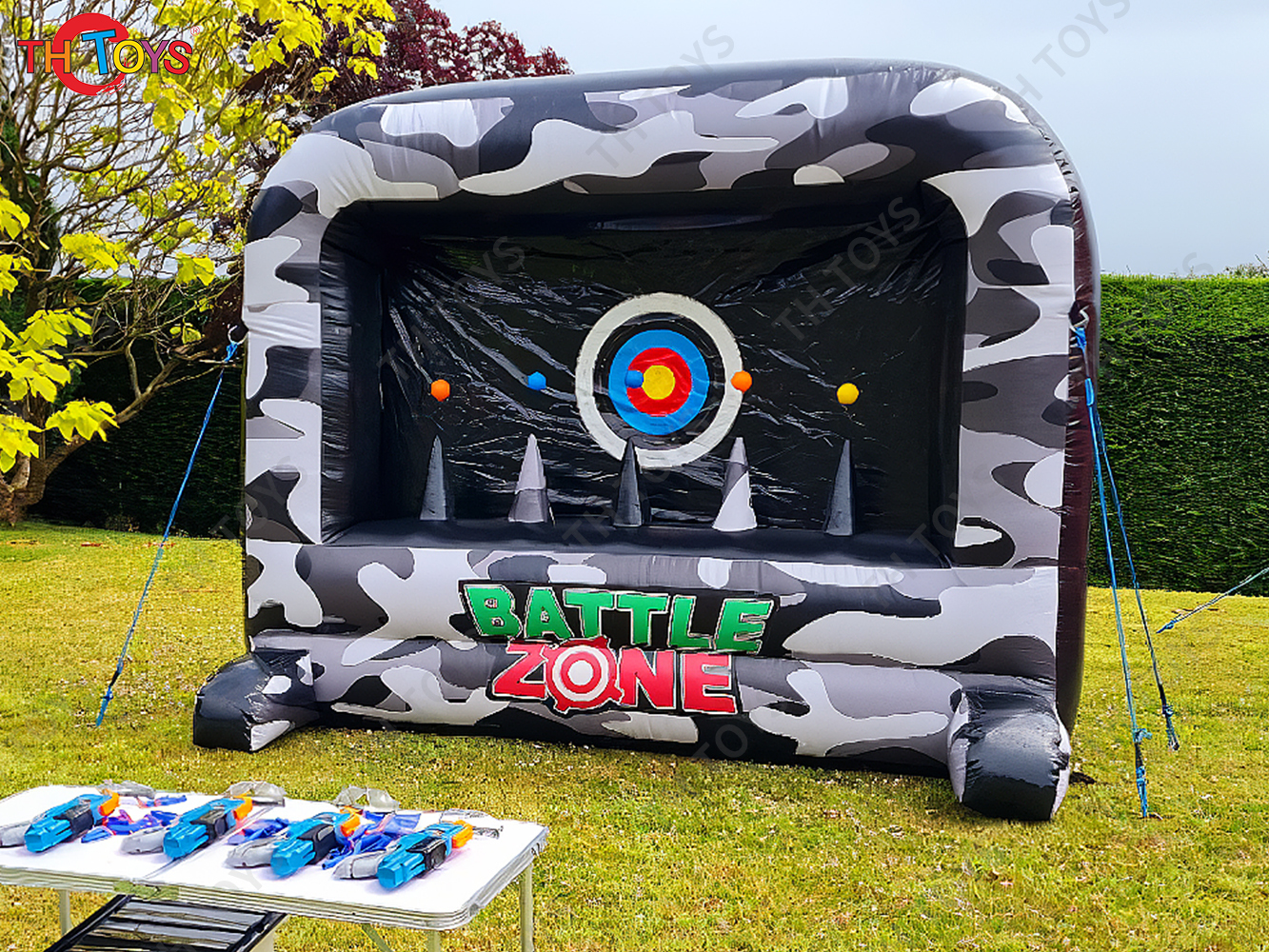 Inflatable Interactive Games Inflatable Shooting Range Sport Game Kids Carnival Darts Shooting Toys