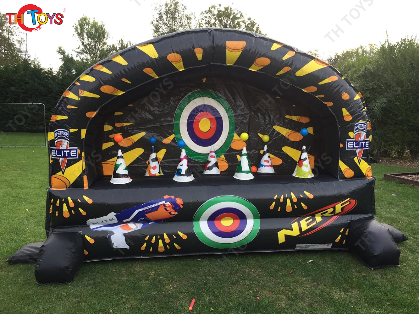 Inflatable Interactive Games Inflatable Shooting Range Sport Game Kids Carnival Darts Shooting Toys