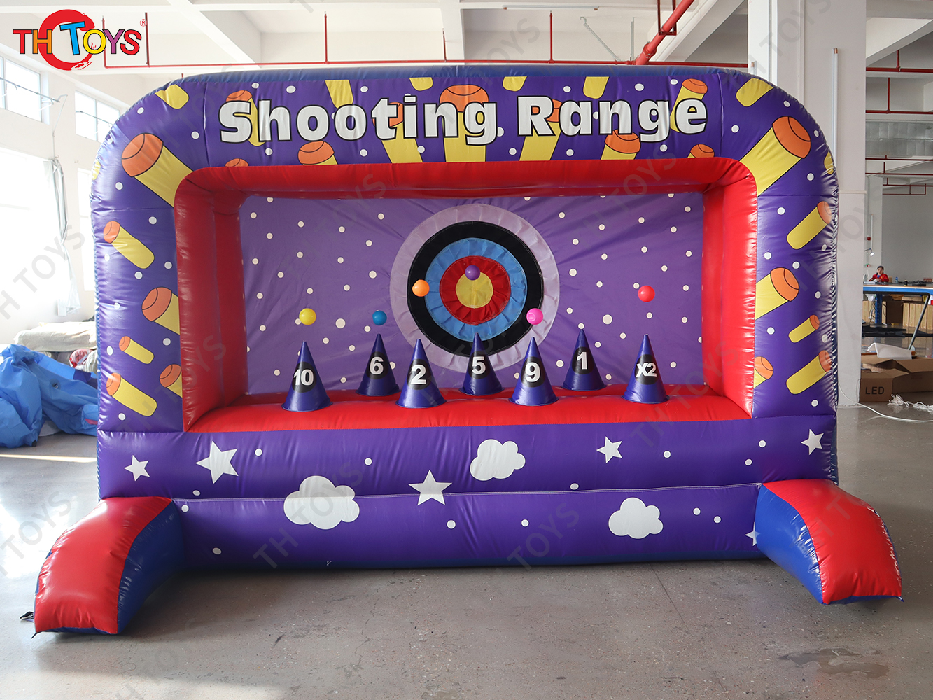 3x2m New Inflatable Wild West Shoot Out Carnival Game