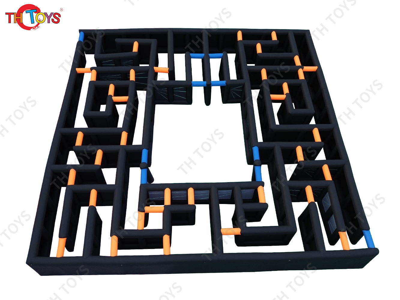 16m Large Outdoor Inflatable Mobile Laser Tag Arena Maze
