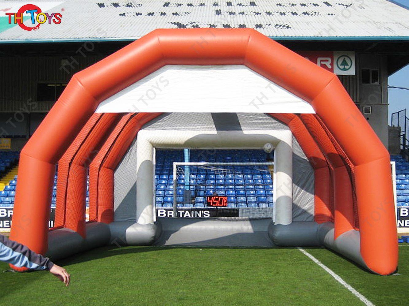 Bouncy Goalkeeper sport inflatable Commercial Inflatable Soccer Goal Football Shoot Out Game with Blower