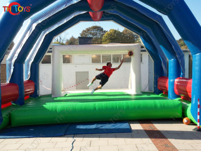 Bouncy Goalkeeper Sports Inflatables Commercial Inflatable Soccer Goal Football Shoot Out Game with Blower