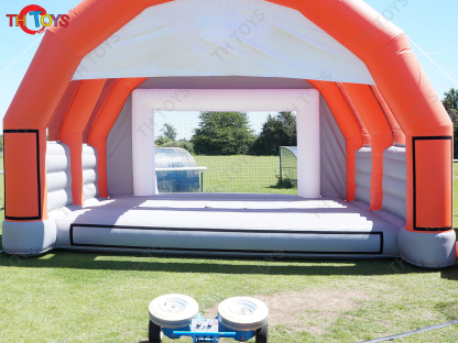 Bouncy Goalkeeper Sports Inflatables Commercial Inflatable Soccer Goal Football Shoot Out Game with Blower