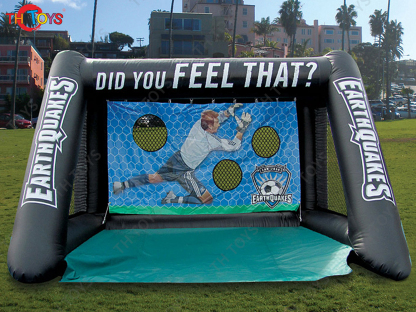 4x3x3mh inflatable football shooting goal/target,inflatable soccer toss sport game,inflatable shoot out