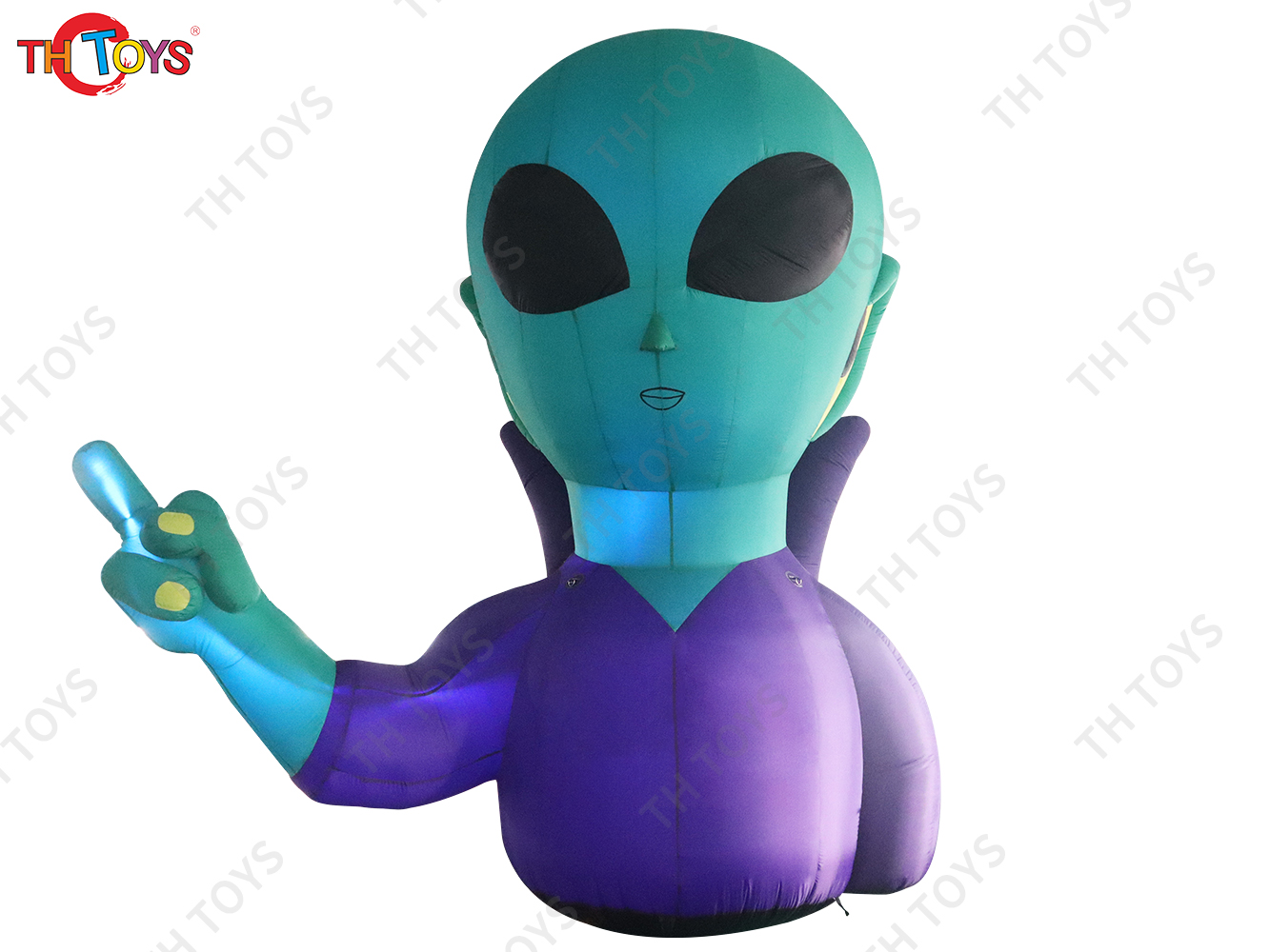 Giant Inflatable Alien Cartoon With Custom Logo For Advertising