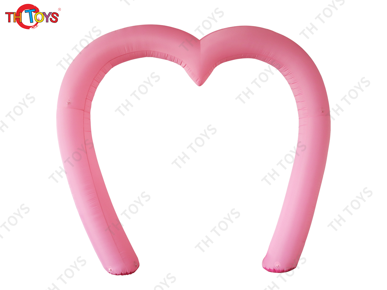 Inflatable White Heart-shaped Welcome Arch with LED light for Wedding Decoration