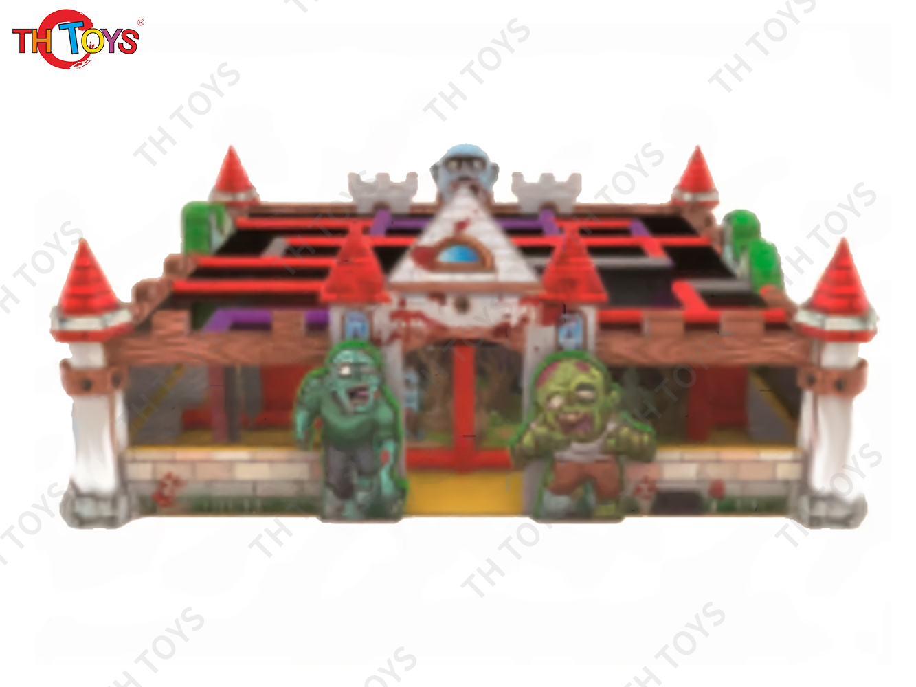 Inflatable Zombie Halloween Haunted House Laser Tag Maze