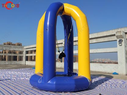 Inflatable Bungee Jump Game Airtight Inflatable Bounce Jumping Trampoline For Kids N Adults