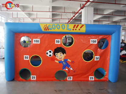 inflatable football soccer toss game,inflatable football target,inflatable soccer shooting goal