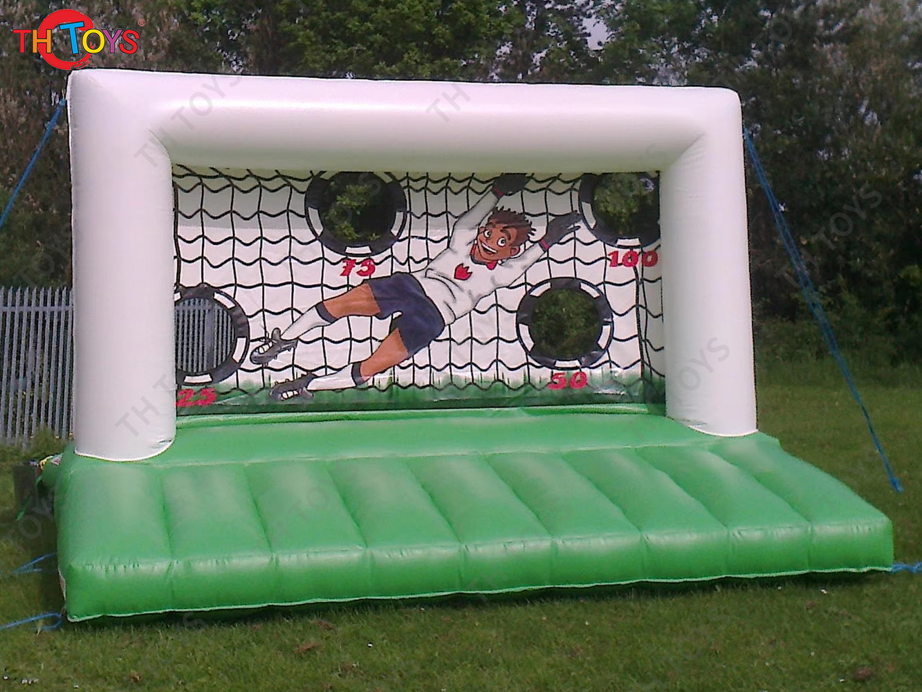 Giant Carnival Sport Inflatable Soccer Target Football Goal Shootout Goal Unisex for Playground Use