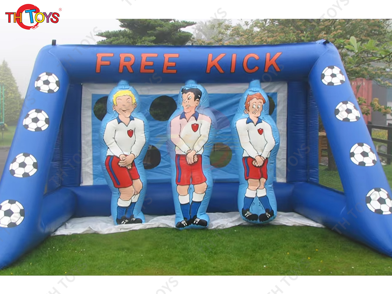 4x3m Optional Giant Carnival Sport Inflatable Soccer Target Football Goal Shootout Goal Unisex for Playground Use