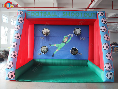 4x3m Optional Inflatable Football Shoot Out Game Inflatable Football Goal Carnival Sport Game Toys for Sale