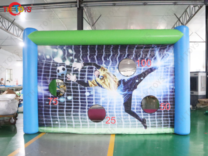 4x2.5m Optional Inflatable Football Shoot Out Game Inflatable Football Goal Carnival Sport Game Toys for Sale