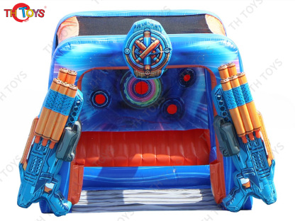 IPS Inflatable Target Blast Interactive Game Play IPS System Football Shooting Goal Inflatable Carnival Sport Games
