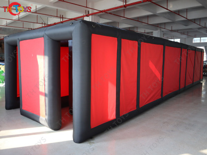 Custom Made Inflatable Halloween Haunted House Maze Blow Up Air Labyrinth Maze Challenge Game with Blower