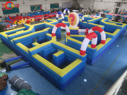 Customized labyrinth inflatable maze game for sale Inflatable Puzzel Game,free air ship to door