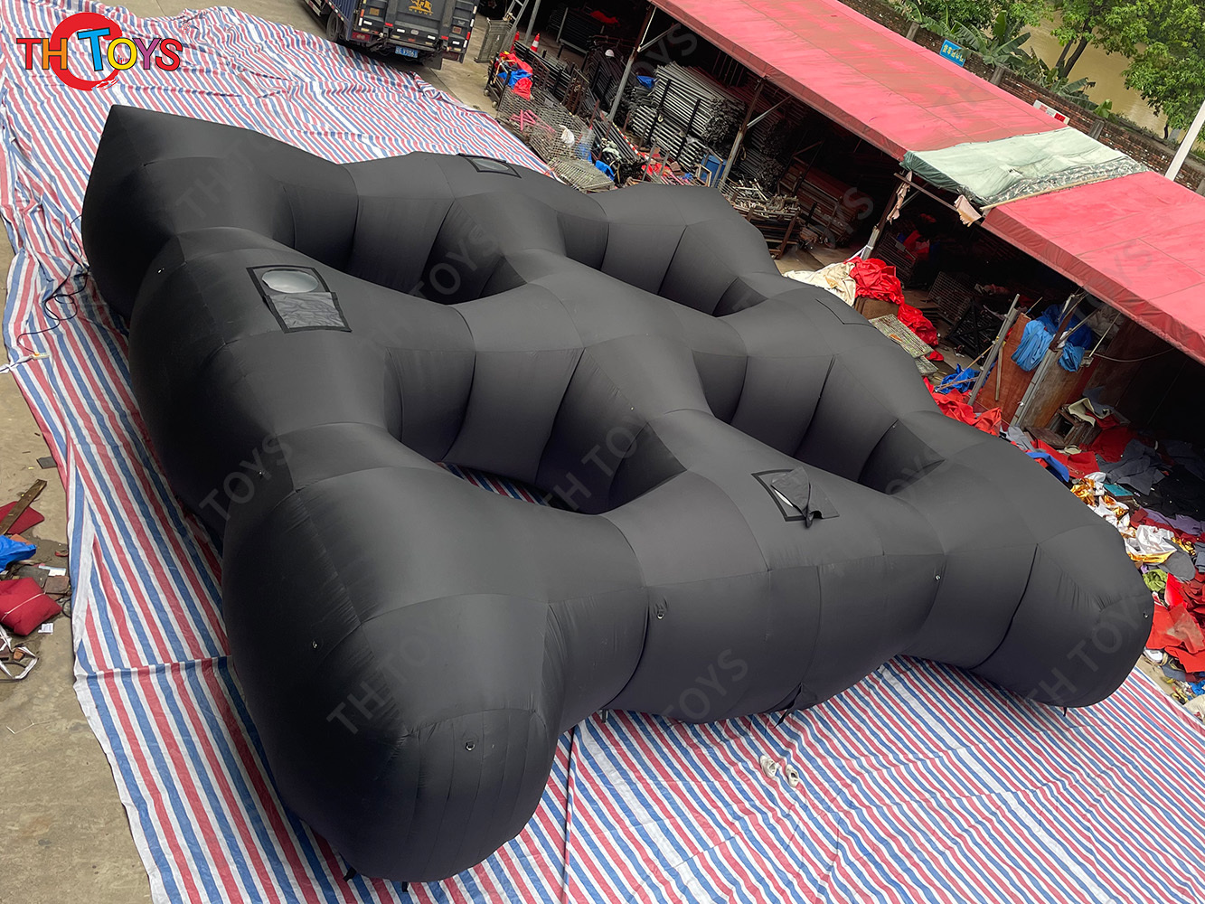 CS inflatable laser tag arena challenge games, inflatable maze games fields haunt house