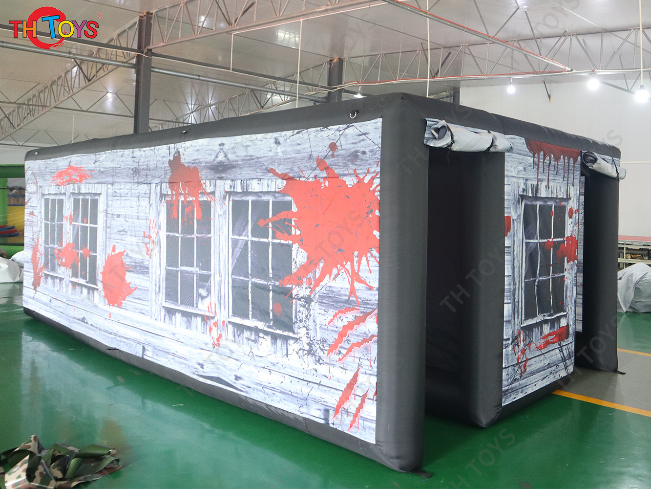 Custom Made Inflatable Halloween Haunted House Maze Blow Up Air Labyrinth Maze Challenge Game with Blower