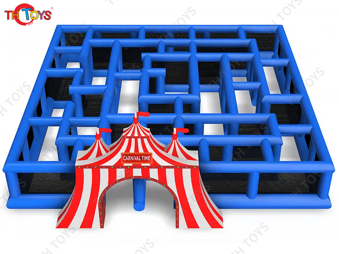 New Design Gingerbread Maze Christmas Inflatable Maze Winter Snow Maze For Sale