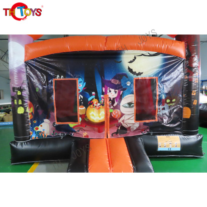 Hot Sale Kids Bouncing Castle Pumpkin Inflatable Halloween Bounce House 13ft Bouncer