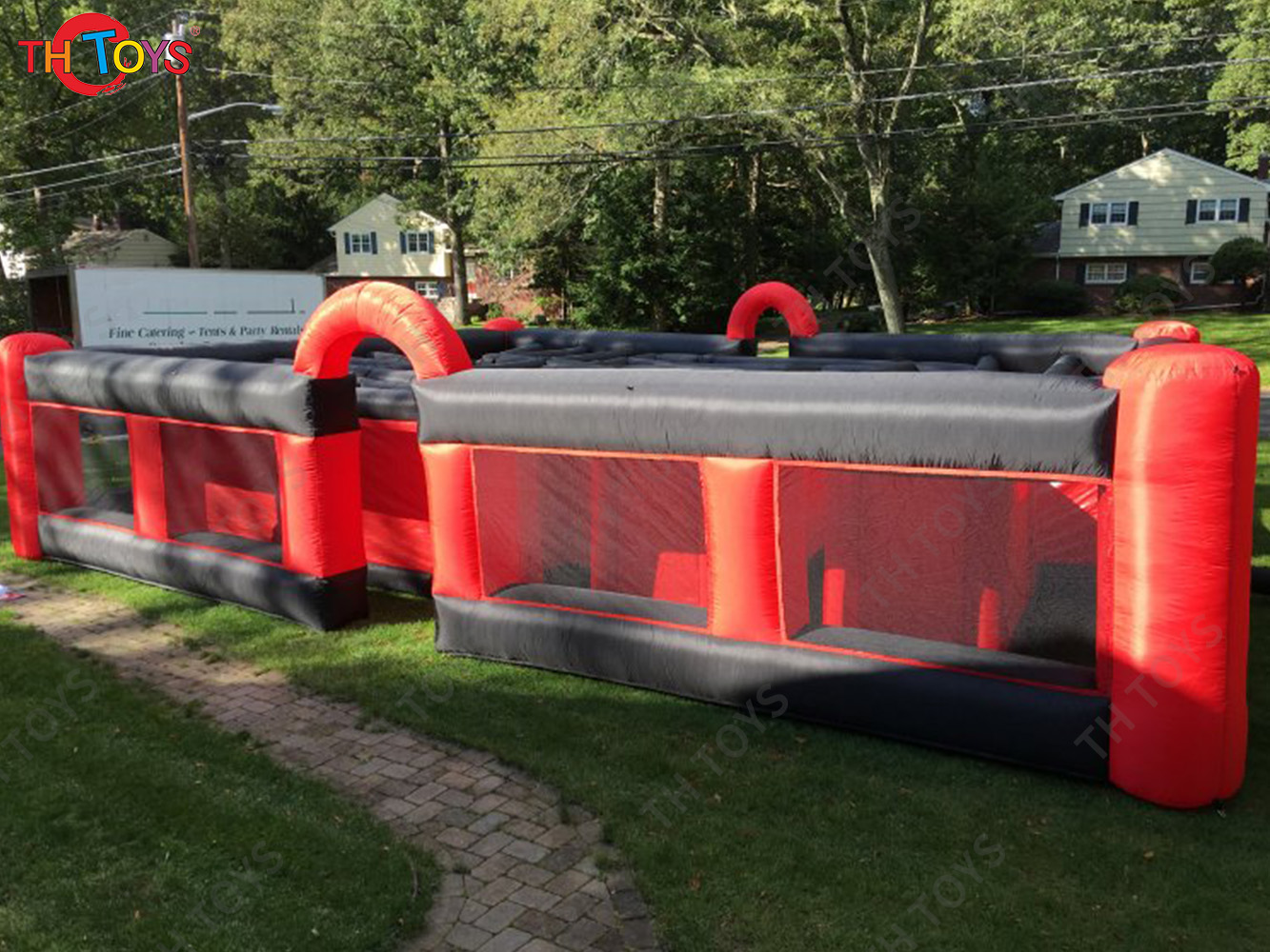 giant inflatable haunted house, outdoor portable customized inflatable maze tag for Halloween
