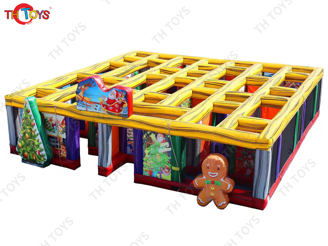 express shipment,customized inflatable Haunted house Christmas maze, outdoor Inflatable laser tag funny game labyrinth