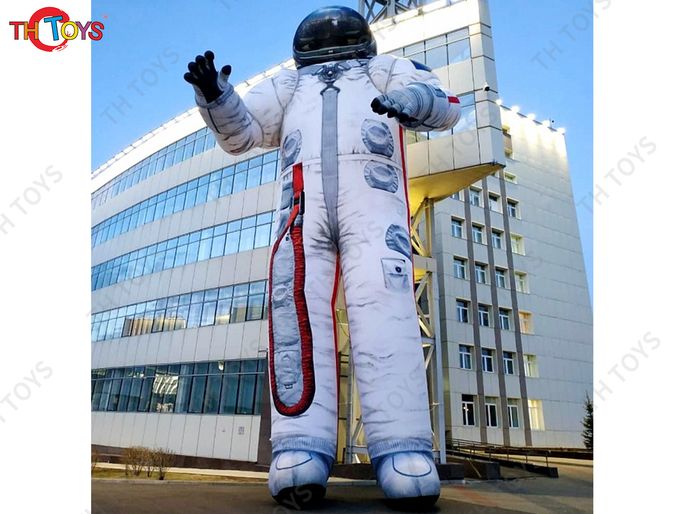 Giant Inflatable Waving Astronaut Air Blow Space Man Cartoon Spaceman Event Stage Decor Advertising Props