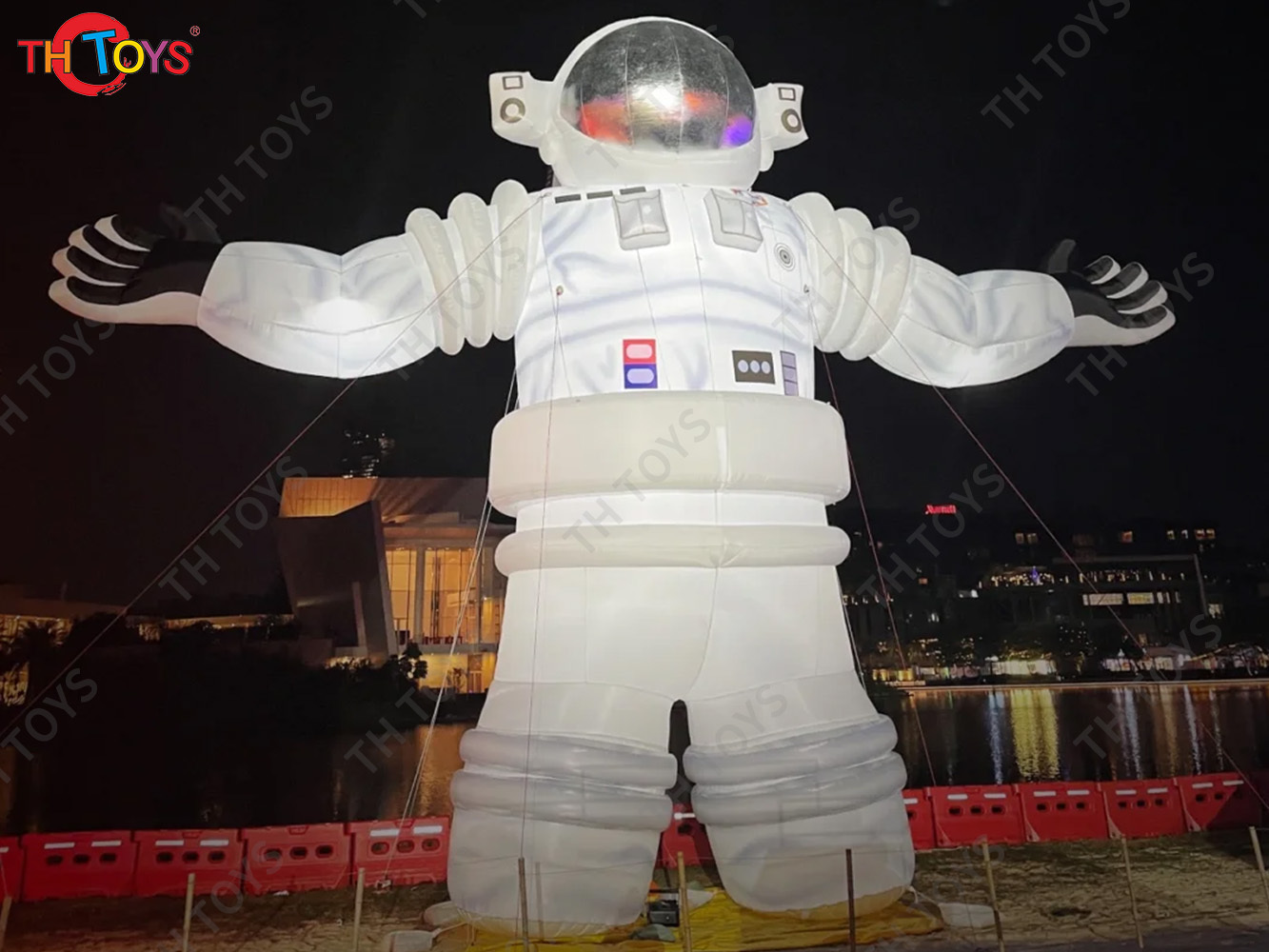 Outdoor Giant Inflatable Spaceman Inflatable Astronaut with led light for advertising
