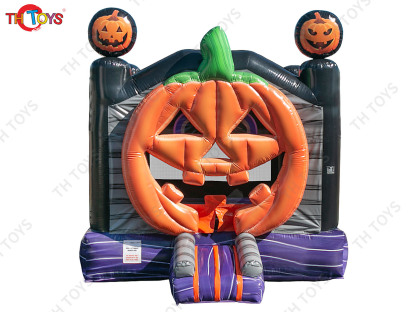Inflatable Trampoline Bouncy Castle Jumping House With Blower Inflatable Bouncer Castle Kids Backyard Halloween Bounce House