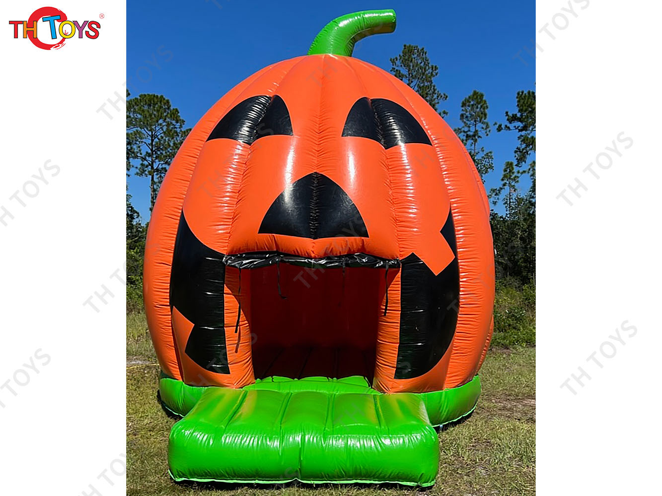 Inflatable Trampoline Bouncy Castle Jumping House With Blower Inflatable Bouncer Castle Kids Backyard Halloween Bounce House