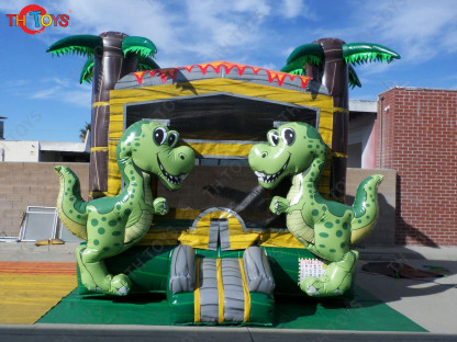 dinosaur animal inflatable bouncy house, 2025 new style party rental inflatable jumper house for kids