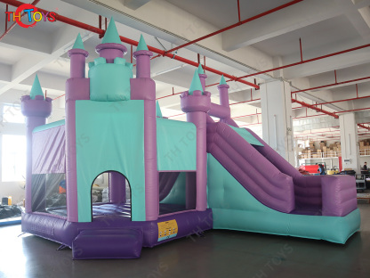 3 in 1 Pink Inflatable Bounce House with Slide Outdoor Wedding Bouncy Castle Commercial Inflatable Bouncer with Blower for Sale