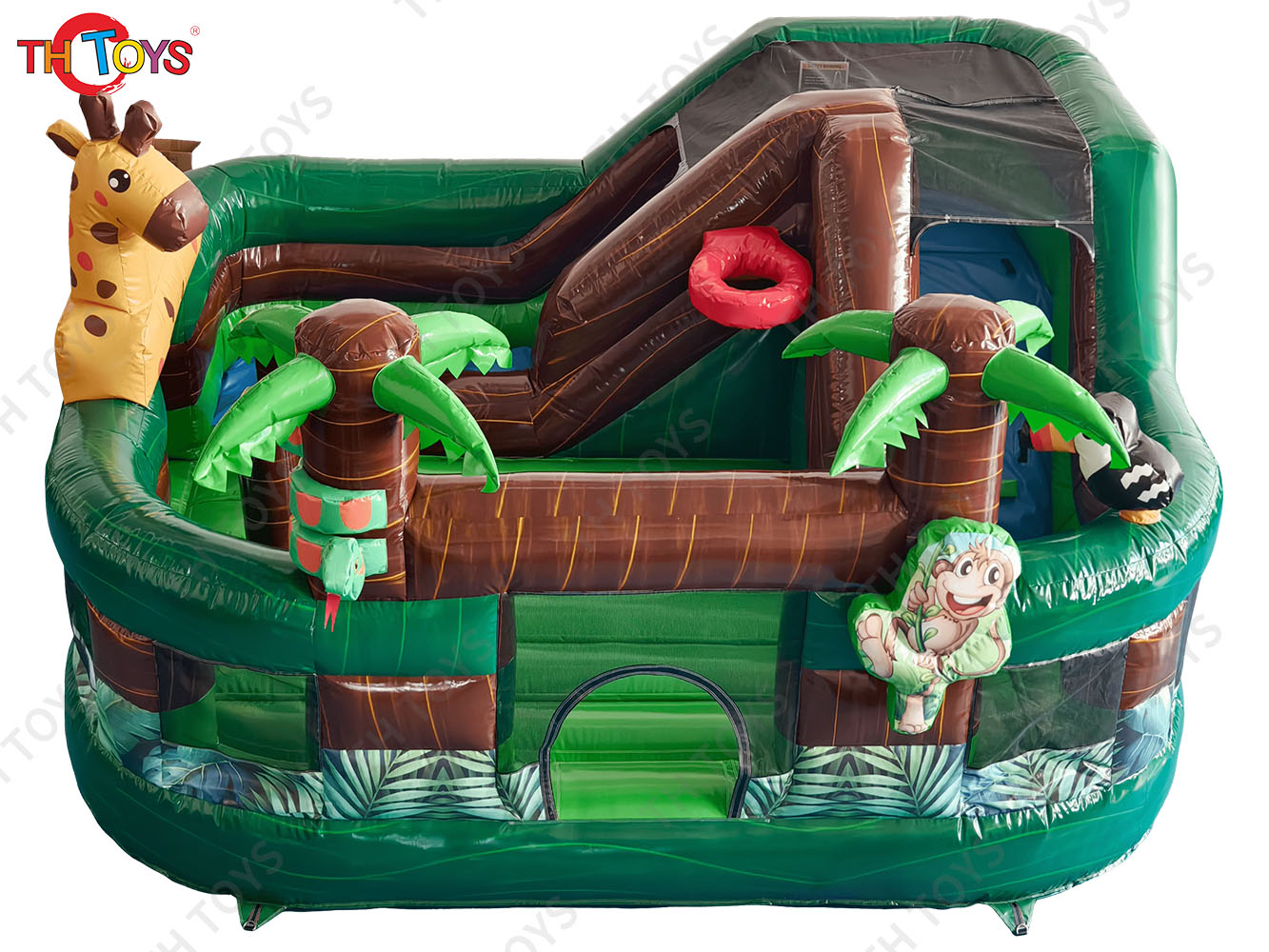 6x4m Inflatable Jungle Playground Jumping Castle