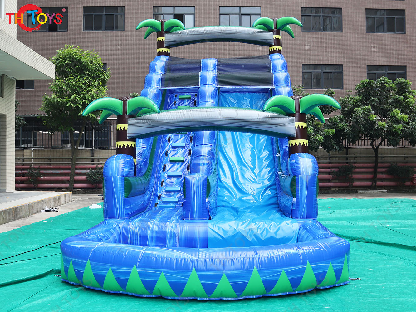 Wholesale Commercial Large Inflatable Water Slide With Pool China Cheap Adult Waterslide Bounce House Slip Slide For Sale