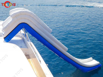 Custom Inflatable Yacht Slide Airtight PVC Floating Water Slide For Boats