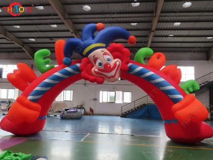 Clown Theme Inflatable Arch for Advertising Birthday Carnival Parties Decoration Inflatable Archway Gate for Celebration